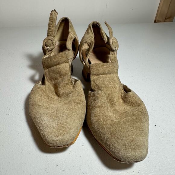 Joan and David Tan Women's Suede Heels - Picture 3 of 14